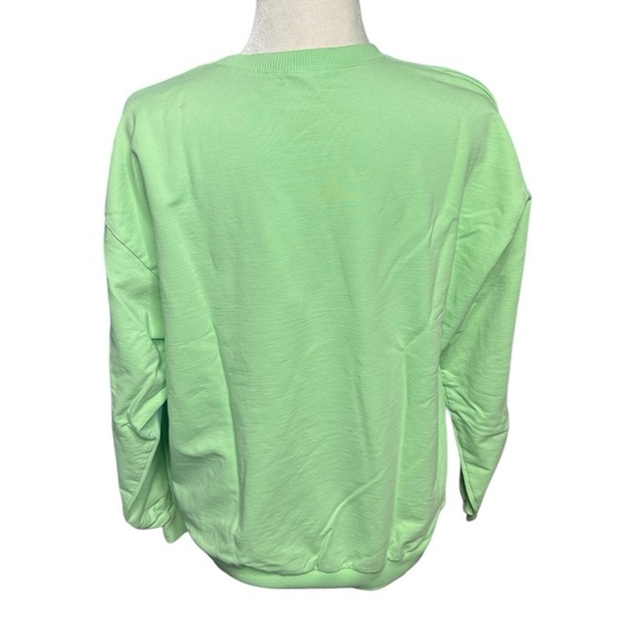 Zumba STEP INTO HAPPY SWEATSHIRT Mint Green Size Marvelous - Picture 4 of 6
